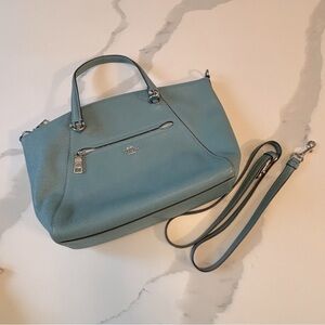 Coach Handbag. Teal. Like new Prairie Bag